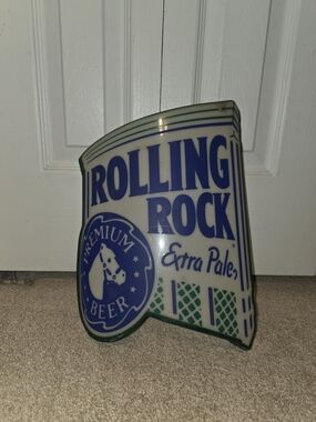 Rolling Rock Extra Pale Sign - Blue & Green